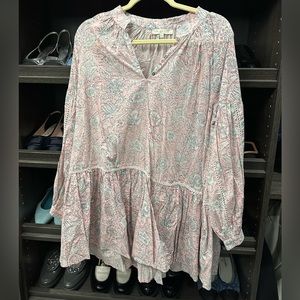 Marea pink and white beach dress size medium / large